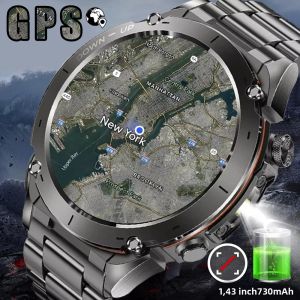 Đồng Hồ Thông Minh GPS Quân Sự Dành Cho Nam Và Nữ Chống Nước Theo Dõi Thể Thao Ngoài Trời Tích Hợp Đèn Pin Chức Năng Gọi Bluetooth Theo Dõi Nhịp Tim Và Giấc Ngủ