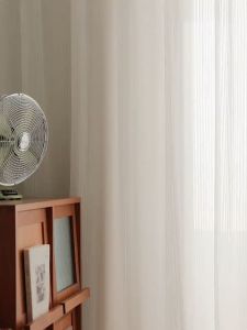 (Selangor Stock )2024 Gorgeous White Sheer Curtains for Living Room Day Curtains for Windows Sheer Curtain Sliding Door White Transparent Blinds White Transparent Window Treatment - Lazada