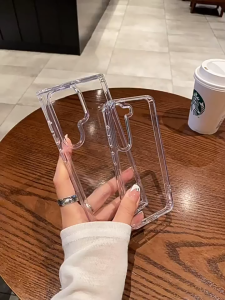 Clear Acrylic Mobile Phone Case For Samsung Galaxy S25 S24 S23 S22 Ultra Plus Transparent Cellphone Cases Slim Back Cover Cases