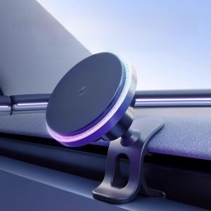Tesla Model3/Y/YL Exclusive Solar Powered Mobile Phone Holder Car Magnetic Attraction Navigation Mount Modern Style Car Accessories