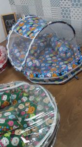 Kasur Bayi Oval Karakter Dengan Kelambu Anti Serangga / Kasur Bayi Fullset Premium GRATIS TAS MIKA!