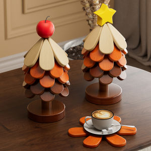 YUHONG | Folding Insulated Coaster Heat Resistant Placemat Wooden