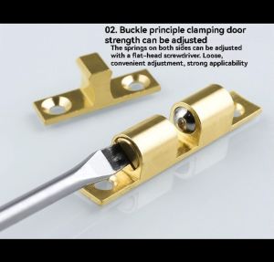 Stainless steel bead spring door closers wardrobe door bead clasp type door closers