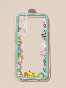 Ultra-Thin Full-Coverage Silicone Case for Samsung S22 Ultra S23 Ultra S21FE S20 plus Cute Cartoon Design Spring Summer Galaxy Protection