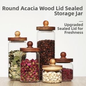 Airtight Glass Grain and Tea Storage Container
