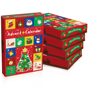 5/10/15 Pcs Christmas Advent Calendar Boxes Funny Christmas Surprise Box 24 Days Christmas Countdown Blind Case for Xmas Party