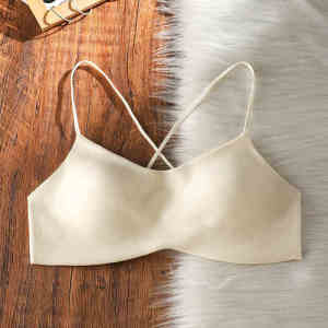 Áo Ngực Không Dây Cổ Chữ V Không Dây Mùa Hè Mới Cho Nữ Áo Ngực Tập Thể Dục Nhẹ Áo Ngực Không Dây Nhỏ Tập Trung Vào Vai