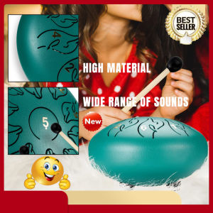 【In Stock】Handpan Tongue Drum 6 Inch 11 Tone Mini Steel Tongue Drum Yoga Meditation Percussion Musical Instrument For Beginners Adults Kids Comes With Bag Mallets And Picks