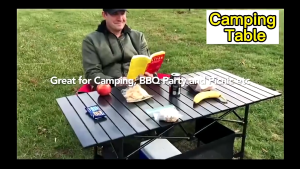 Folding Camping Chair Table Set Outdoor Equipmen Picnic Iron Table Portable 95cm 120cm Lifting Table