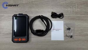 2-100m Hand-hold Endoscope Camera 8MM 1080P HD 4.3-inch Split Designe Industrial Borescope IP67 Rigid Cable for Check Car Piping