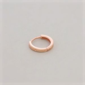 Chow Sang Sang 周生生 Minty Collection 18K Rose Gold Hoop Single Earring 92539E [Sold Single Not Pair]
