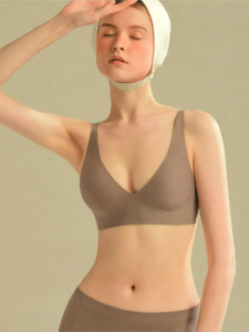 SUJILIANGPIN | Seamless Fixed-cup Summer Thin Bra Small Breast Lift Prevent Sagging Reduce Underarm Bulge Wireless