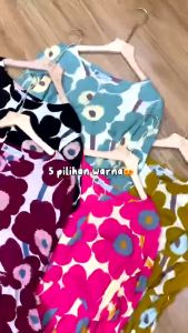 Midi Dress Rayon Premium Jumbo Terbaru Model Sajida