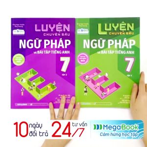 Sách Combo Luyện chuyên sâu ngữ pháp và bài tập tiếng anh lớp 7 (2 Tập) (Global)