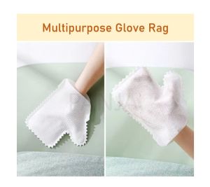 🇸🇬Multipurpose Glove Rag🧤 Reusable Wet & Dry Cleaning Cloth for Glass Table Window Track Dishes Air-con Dust Removal