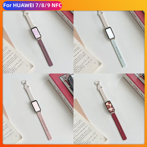 MAFAM【✔️Ready👍Hanya Tali❗❗❗】✨Tali Two-color Starp Compatible with Huawei Band 9 / 8 / 7 Strap Silicone Wristband Mens and Womens Bracelet Strap Replacement Watch Accessories