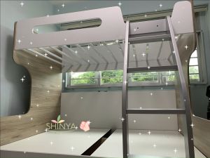 [PRE-ORDER] Kids Bedframe/ Loft Bed set/ Bunk Bed Double Decker Mother Bed