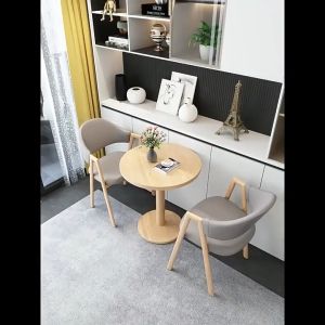 ชุดโต๊ะทานข้าวพร้อมเก้าอี้ 2 ที่นั่ง ขนาด60ซน ไม้เนิ้อแข็ง ไม้จริง โต๊ะกาแฟ ชุดโต๊ะอเนกประสงค์ มีของพร้อมส่ง Tables and chairs