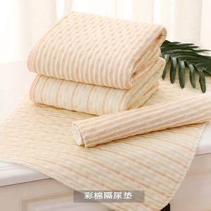 ผ้ารองกันฉี่ แผ่นรองกันฉี่เด็ก ผ้ารองกันเปื้อน ผ้ารองกันปัสสาวะ ผ้าปูรองที่นอนเด็ก ผ้าฝ้าย 100% ผ้าออแกนิคหนา 4 ชั้น พรีเมี่ยมนุ่มมากพิเศษ มี 2 ขนาด 50x70CM / 70*120CM