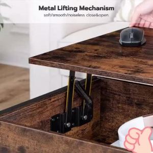Lift Top Coffee Table with Charging Sofa Side Table Center Table with Storage Lifting Table Bedside Table Adjustable Laptop Table for Office Household