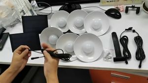 Double-headed Solar Chandelier With Remote-controlled Indoor Solar Light For Indoor Outdoor Garden Yard Lighting