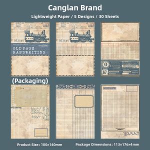 Retro Non-Stick Sticker Paper For Hand Account Background
