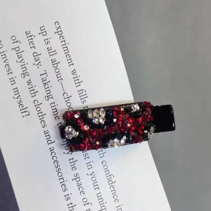 Korean Style Sparkling Diamond Hair Clips Womens Elegant Side Duckbill Forehead Bangs Hair Accessories Spring Autumn Style