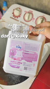 KIUKY Baby Liquid Detergent / Deterjen Bayi / Baby Laundry Detergent Liquid 1 Liter Natural