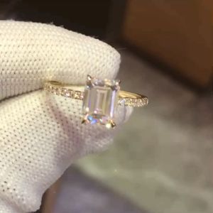 CxsJeremy Solid 14K 2ct Emerald Cut Moissanite Engagement Ring for Women: A Comprehensive Guide