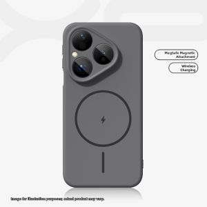 Magnetic Drop-resistant Liquid Silicone Minimalist Ring Charging Phone Case