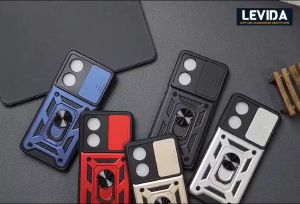 Oppo A58 4G Case Robot Ringstand Slide Kamera Oppo A58 4G