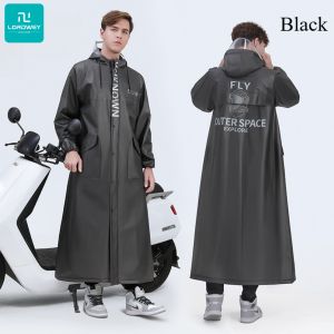 LORDWEY Women Men Impermeable Thickened Raincoat Adult Waterproof Long Raincoat Women Men Rain coat Hooded For Outdoor Hiking
