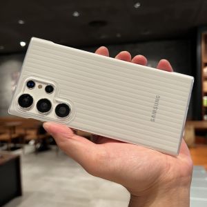 Matted Ultra-Thin Hardshell Suitcase Pattern Samsung S23 Ultra Phone Case Semi-Transparent Cover Protective Shell for Galaxy S24 Ultra