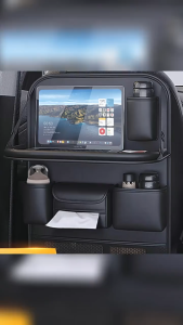 COD ที่ใส่ของหลังเบาะรถยนต์ สีดำ ความจุขนาดใหญ่ ที่ใส่ของหลังเบาะรถยนต์ กระเป๋าหลังเบาะรถ กระเป๋าเก็บสัมภาระ ชุดเก็บของหุ้มเบาะ