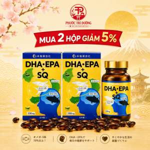 [Mua 2 Hộp Giảm 5%] Viên uống DHA.EPA+SQ 330 viên - Viên uống bổ mắt hỗ trợ tuần hoàn não - Hộp 330 viên