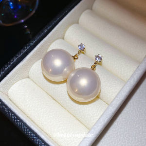 ต่างหูผู้หญิง เงินสเตอร์ลิง 925 ไข่มุก ไข่มุกเทียม