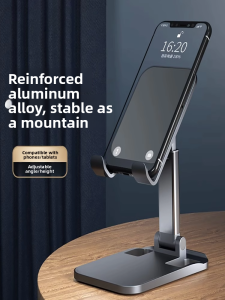 YZ | Adjustable Phone Stand Tablet Support Foldable Phone Holder Live Streaming iPad Computer Stand Metal Frame Foldable Phone Placement Rack