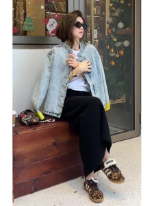 New 2025 Chinese Style Fashionable Little Fragrance Wind High-End Sense Versatile Womens Denim Jacket Autumn Season Arrival