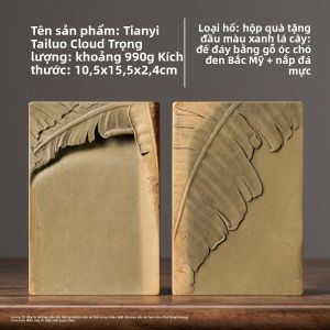 ZHANGXIAOFENG | Đá Mài Bút Thư Pháp Màu Xanh Handcrafted