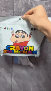 100pcs Thickened Cute Trash/Garbage Bags for bins – Drawstring Fits Most Bins | Crayon Shin-chan Pikachu Sheep Designs