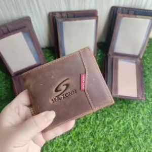 DOMPET PENDEK LELAKI KULIT LEMBU SHORT WALLET COW LEATHER DOMPET KULIT LEMBU BEG DUIT LELAKI KULIT READY STOCK