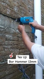 REAIM Mesin bor Listrik variable speed Impact drill Koper Set untuk 2-13mm Mata Bor