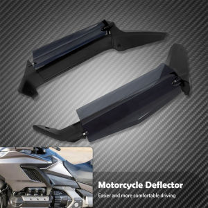 Motorcycle Adjustable Air Deflector Side Wing Windshield ABS Fairing For Honda Gold Wing GL1800 Touring 2018-2023
