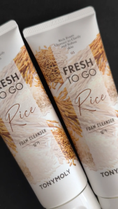 Sữa rửa mặt Tonymoly Fresh to go Rice foam cleanser (170ml) - Japan