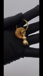 (SG Seller Ready Stocks) Solid Copper Gourd with Five Emperor Coins Key Holder