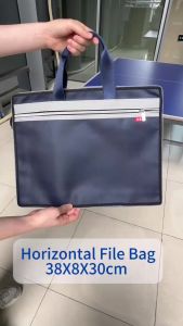 Bag for Cocuments Large Capacity Briefcase Folder Large Capacity Zipper Laptop Bag Waterproof