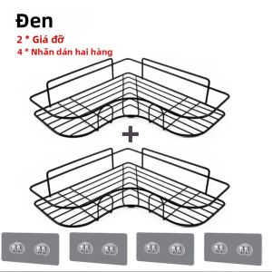 Giá Để Đồ Góc Nhà Tắm Không Cần Khoan Gắn Tường Bằng Sắt Để Đồ Vệ Sinh Giá Đỡ Vòi Sen Để Dầu Gội & Phụ Kiện Tắm