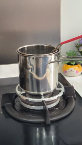 ( MY ACC ) Panci Penggorengan Multi Set 4in1 / 4 IN 1 Deep Fryer Rebus Stainless Steel Saringan Capitan Klip Makanan Panci Goreng Rebus