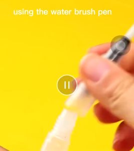 3/6pcs Watercolor Brush Set Different Shape Refillable Water Pen Painting Fountain Pens Art Supplies for Artist