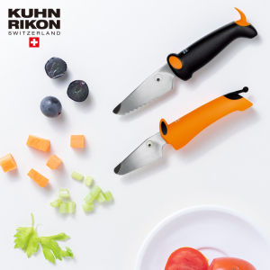 ดอกเบี้ย KUHN RIKON สำหรับเด็ก มีที่มาทำได้ดี ด้วยความปลอดภัย สำหรับด้านผลไม้ ผักและดั้งเด็ก พร้อมกับเครื่องดื่มที่หลอมาก